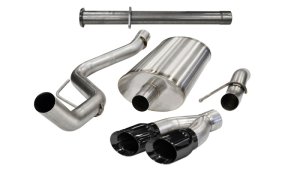 Ford F-150 Raptor Performance Exhaust - CORSA Performance - Cat-Back Xtreme - Black - `11-`14